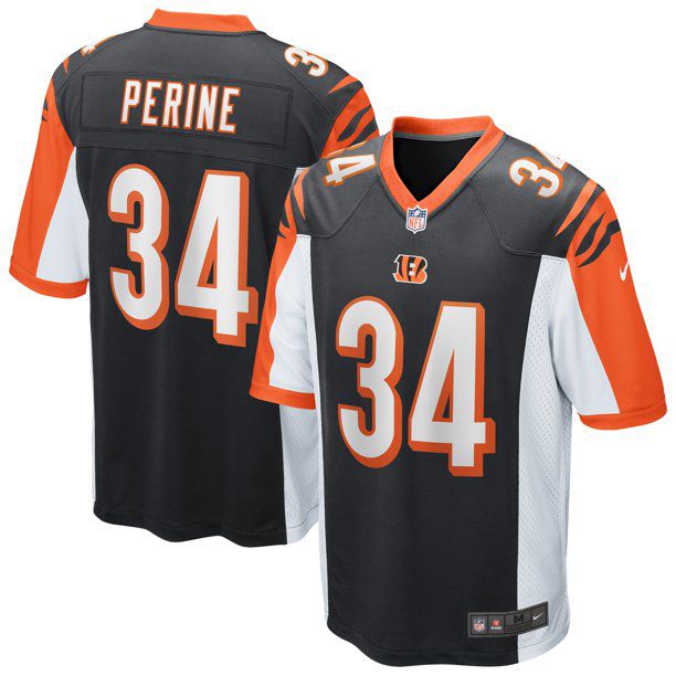Men Cincinnati Bengals #34 Samaje Perine Nike Black Game Player NFL Jersey->cincinnati bengals->NFL Jersey